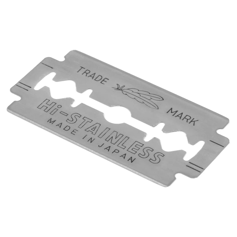 Feather Hi-Stainless Double Edge (DE) Blades – Frank Shaving