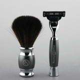 Gift Set with Synthetic Brush and Mach 3 Razor