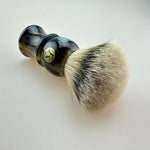Silvertip badger(bleached tip) hair FAN shape knot 22mm