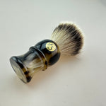 Silvertip badger(bleached tip) hair FAN shape knot 22mm