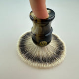 Silvertip badger(bleached tip) hair FAN shape knot 22mm