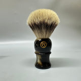 Silvertip badger(bleached tip) hair knot 22mm