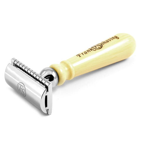 Cream Modern handle safety razor