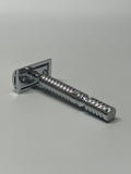 3D Laser Diamond Knurled Handle DE Safety Razor 98A,Aluminium Alloy