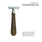 Ebony-Look handle safety razor