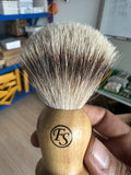 Silvertip badger hair(bleached tip) knot 20mm