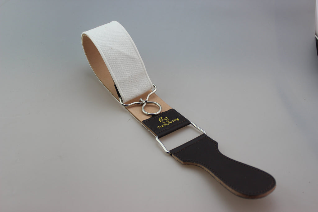 Leather & Canvas Hanging Strop with Flexible Cushioned handle