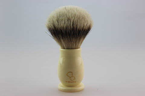 Silvertip badger(bleached tip) hair knot 20mm