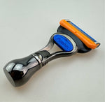 Mini Gunmetal Fusion Travel Razor & Leather Case