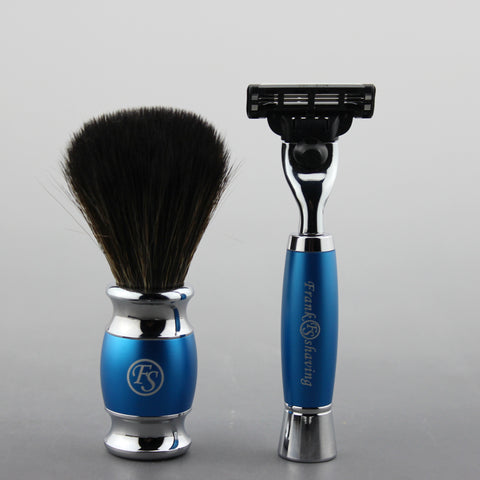 Gift Set with Synthetic Brush and Mach 3 Razor