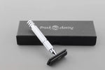 3D Laser Diamond Knurled Handle DE Safety Razor 98A,Aluminium Alloy