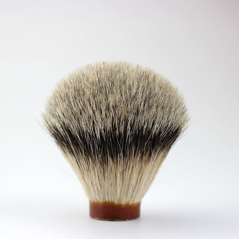 Manchurian Silvertip badger knot size 22mm, Bulb Shape
