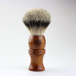 Manchurian Silvertip badger & Wood handle