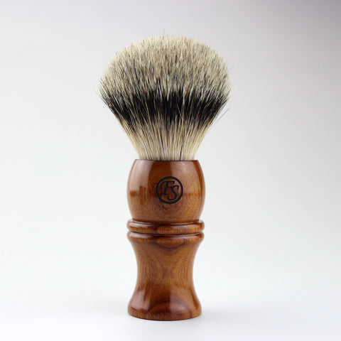 Manchurian Silvertip badger & Wood handle
