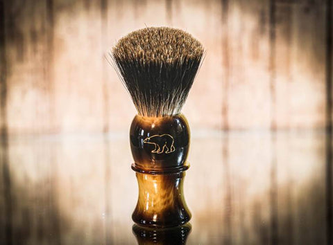 Brown Badger brush knot size 24mm