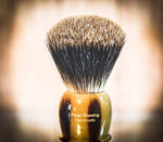 Brown Badger brush knot size 24mm