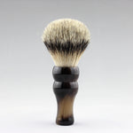 Manchurian Silvertip badger & horn handle