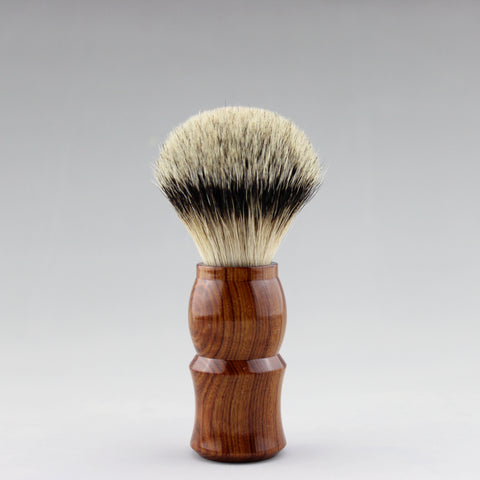 Manchurian Silvertip badger & Wood handle