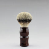 Manchurian Silvertip badger & Wood handle