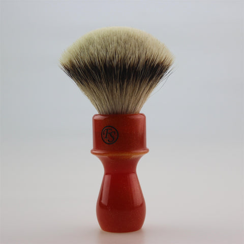 Silvertip badger hair, FAN shape, knot size 26mm