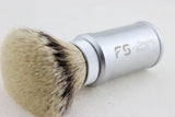 Travel brush Silvertip badger FAN shape knot size 28mm