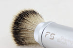 Travel brush Silvertip badger FAN shape knot size 28mm