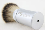 Travel brush Silvertip badger FAN shape knot size 28mm