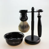 ELEGANT BLACK STARTER PURE BADGER SHAVING GIFT SET
