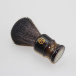 FAUX HORN SYNTHETIC HAIR SHAVING BRUSH