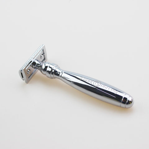 Chrome Safety Razor CHROME HANDLE SAFETY RAZOR – Frank Shaving