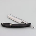Gold Dollar SW66 Round Point Straight Razor 6/8", Ebony Wood Handle